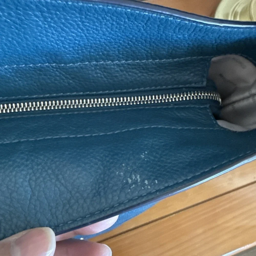 Michael Kors Evie Large Pebbled Leather Hobo Bag Silver‎ Tone Hardware-READ